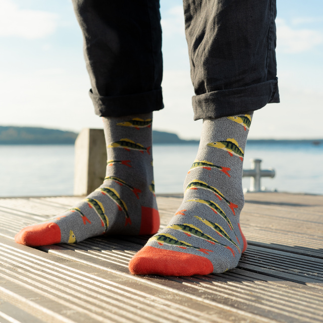 Calcetines Coloridos para Hombre SOXO Atlas de Pesca - 4 Pares