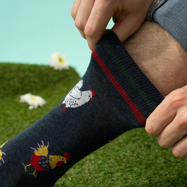 Calcetines Coloridos para Hombre SOXO Huevos de Campo - 3 Pares