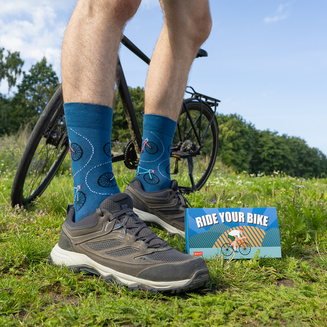 Calcetines de colores para hombre SOXO bicycle - 3 pares 