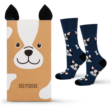 Calcetines de mujer | SOXO de hombre | Perro en caja | Idea de regalo ideal | Unisex