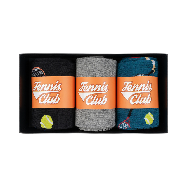 Calcetines de colores para hombre SOXO Tennis - 3 pares 