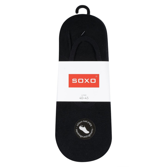 Set de 6x calcetines SOXO negros hombre