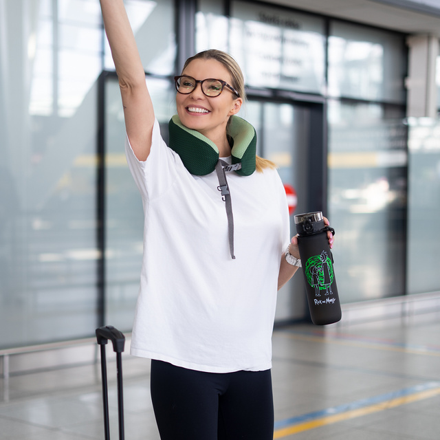 Botella de agua 1L verde | duradera y práctica | BPA free | Tritan