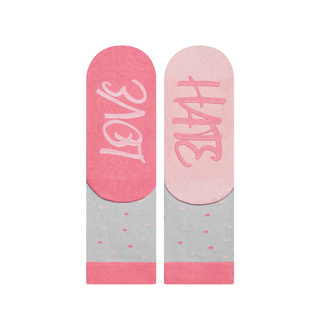 Instrucciones de vida de SOXO socks - love hate