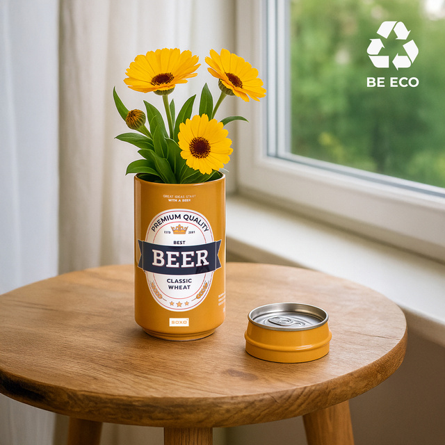 Juego de 4 calcetines coloridos SOXO GOOD STUFF para hombre, cerveza divertida en una lata para regalo