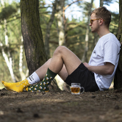 Coloridos calcetines de cerveza para hombre SOXO GOOD STUFF