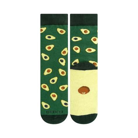 Calcetines de Mujer | Calcetines de Hombre SOXO | Aguacate en una caja | idea de regalo divertida | calcetines divertidos para Ella | para Él Unisex