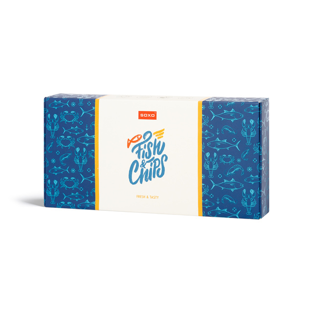 Calcetines de hombre Soxo fish and chips