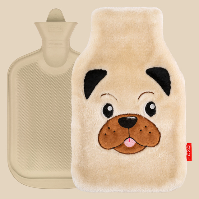 Bolsa de agua caliente para perros SOXO pug 1,8 L