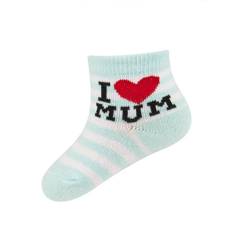Conjunto de 6 calcetines de bebé blancos SOXO con inscripciones en ABS