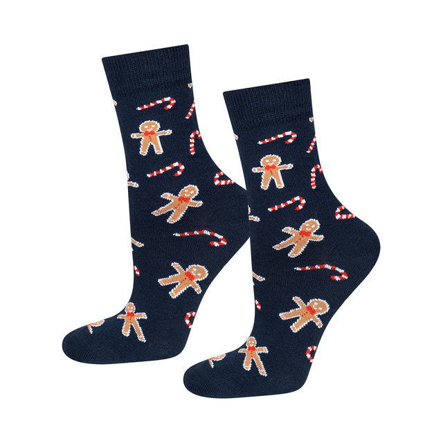 Set 4x Calcetines coloridos para hombre SOXO GOOD STUFF Calcetines de algodón de regalo de feliz Navidad