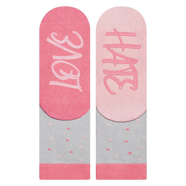 Instrucciones de vida de SOXO socks - love hate