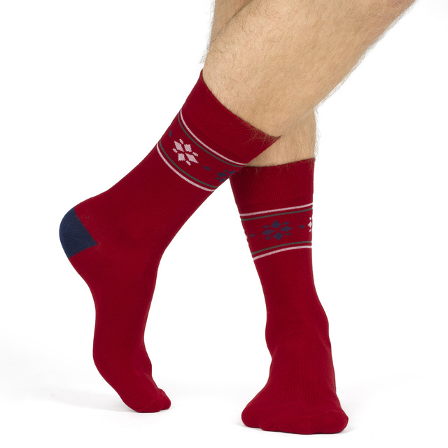 Set 3x Calcetines coloridos para hombre SOXO GOOD STUFF Calcetines de algodón de regalo de feliz Navidad