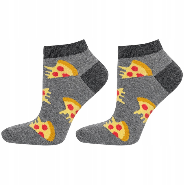 Juego de 6 pies de hombre SOXO GOOD STUFF en una caja de pizza