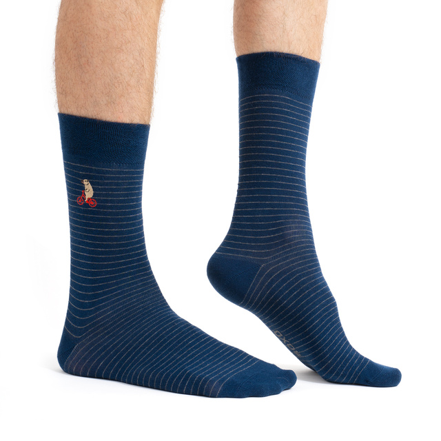 Calcetines de ciclismo SOXO para hombre con forma de carpincho - 2 