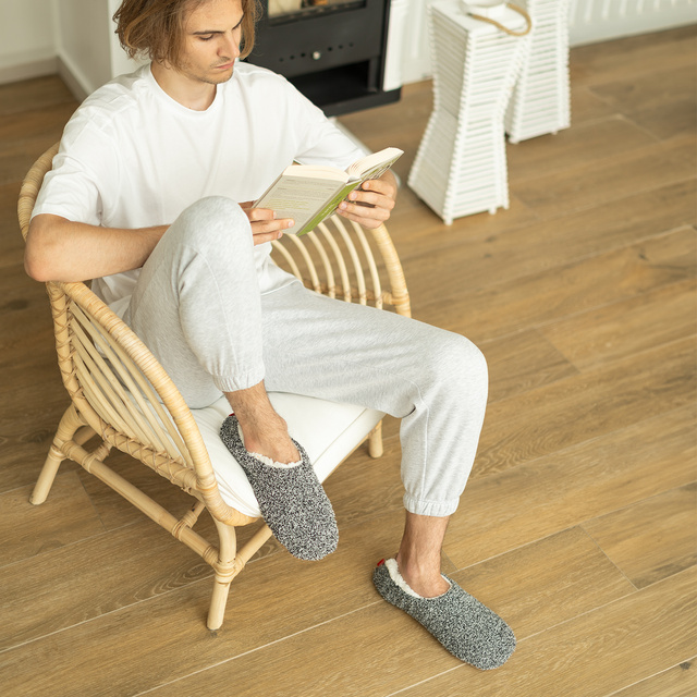 Zapatillas SOXO SUPER SOFT con suela antideslizante e inserciones de PVC