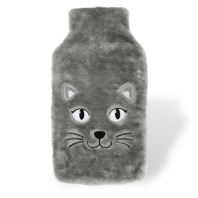 Bolsa de agua caliente con funda de gato 3,5 l
