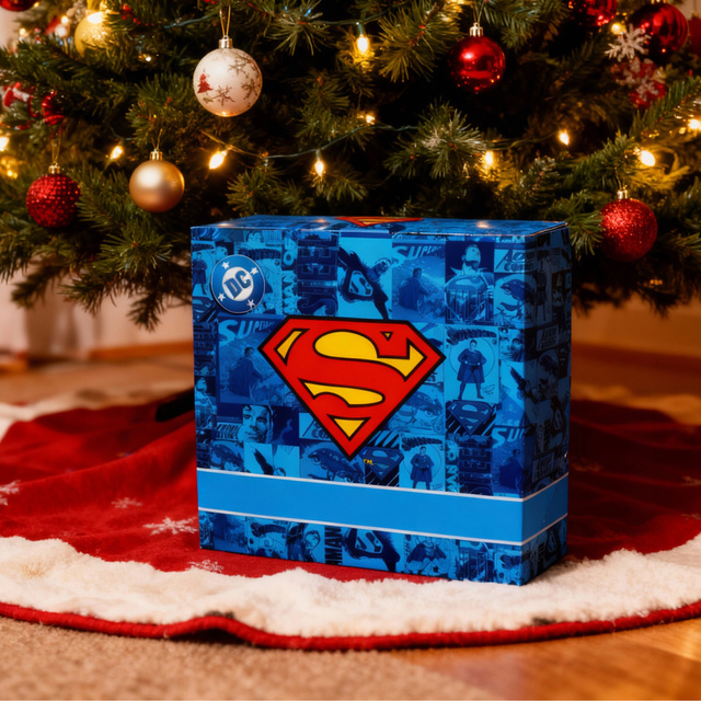 Set Zapatillas Hombre Superman + Gel de Ducha 2-en-1