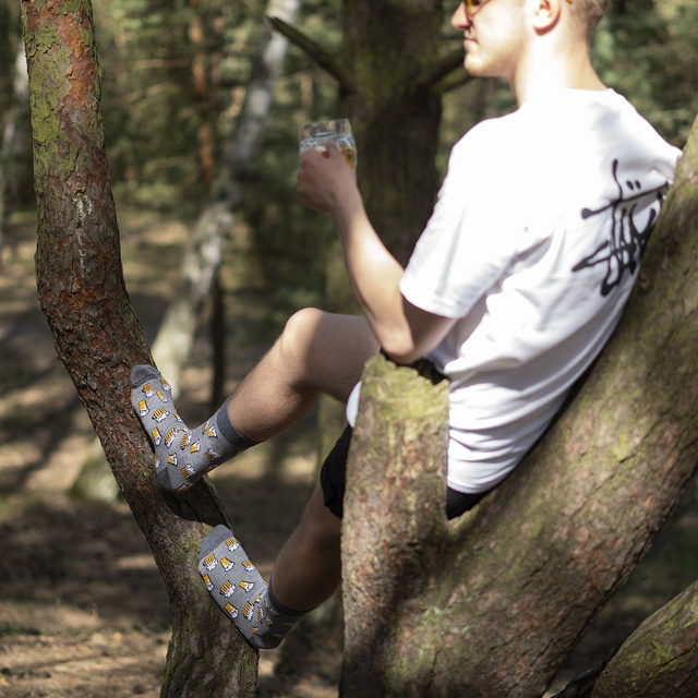 Coloridos calcetines de cerveza para hombre SOXO GOOD STUFF