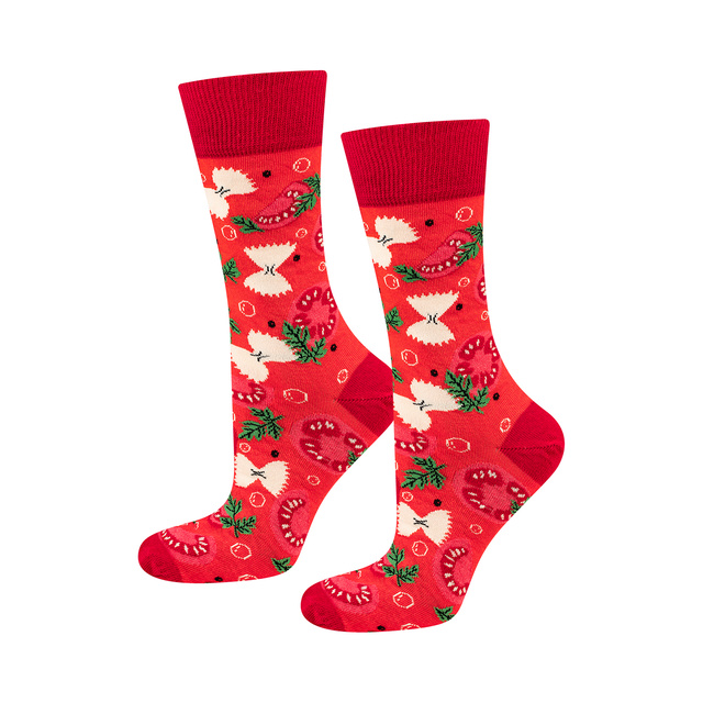 Calcetines de hombre | Sopa de tomate SOXO GOOD STUFF para mujer en lata, colorida como regalo para él | para ella