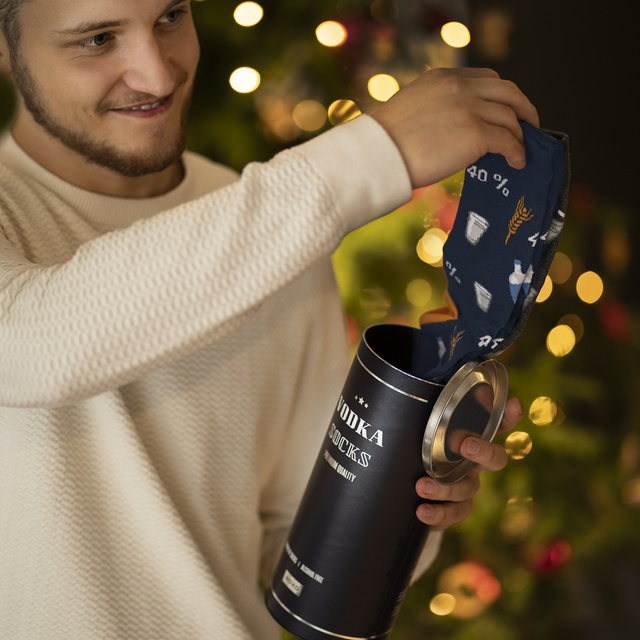 Juego de 3 calcetines coloridos para hombre SOXO GOOD STUFF Vodka 