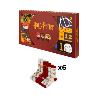 Calendario de Adviento con Calcetines Harry Potter 6-Pack
