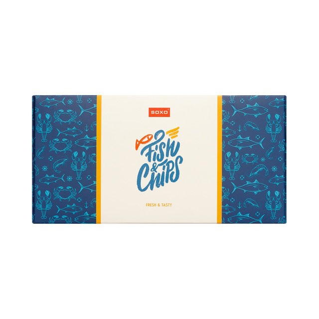 Calcetines de hombre Soxo fish and chips