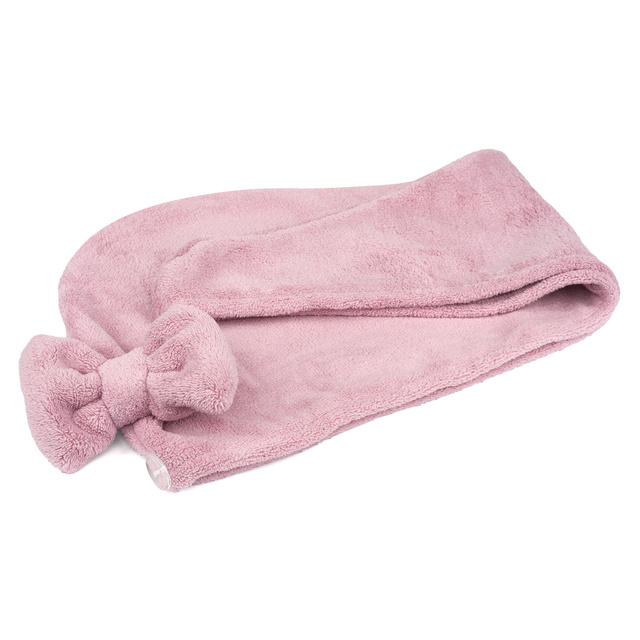 MOMO WAY Turbante de baño rosa | toalla 