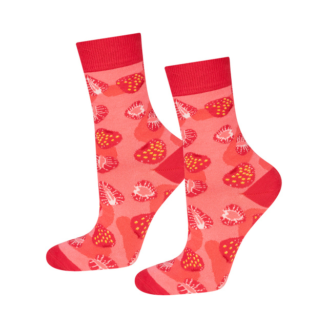 Calcetines de mujer SOXO GOOD STUFF strawberry jam un frasco