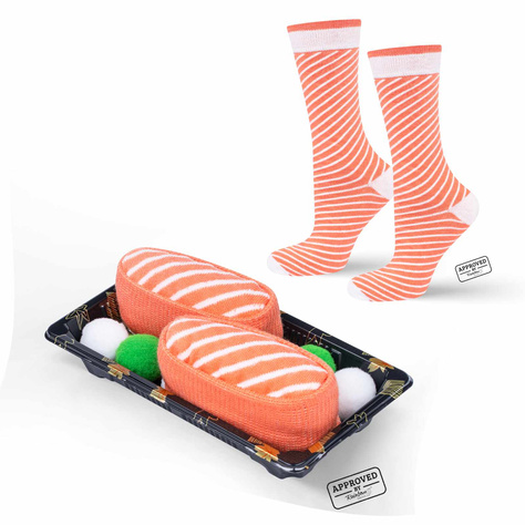 Calcetines de mujer de hombre Colorful SOXO sushi 