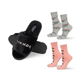  Brillantes 2 pares + pantuflas