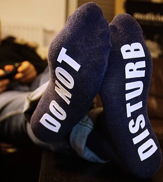 Calcetines de hombre SOXO con inscripciones.