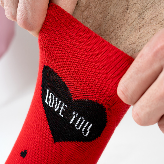 Calcetines coloridos para hombres SOXO Corazones - 2 pares