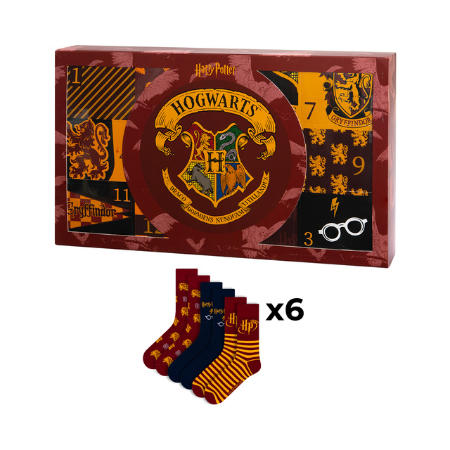 Calendario de Adviento con Calcetines Harry Potter 6-Pack