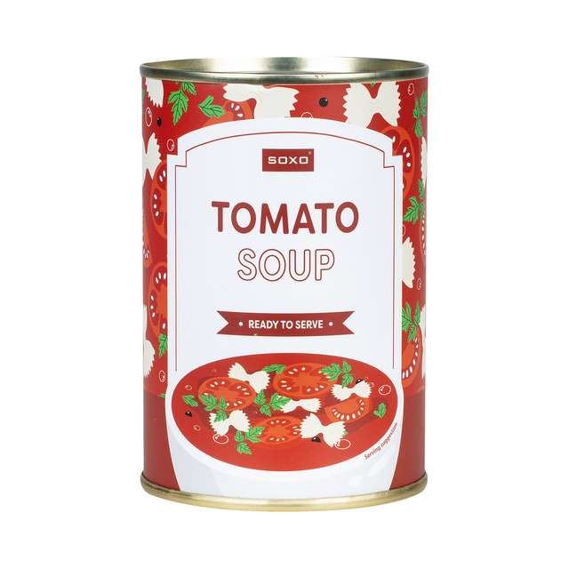 Calcetines de hombre | Sopa de tomate SOXO GOOD STUFF para mujer en lata, colorida como regalo para él | para ella