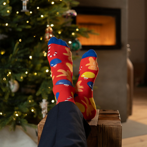 Juego de 2x calcetines de hombre SOXO GOOD STUFF de colores divertidos Navidad