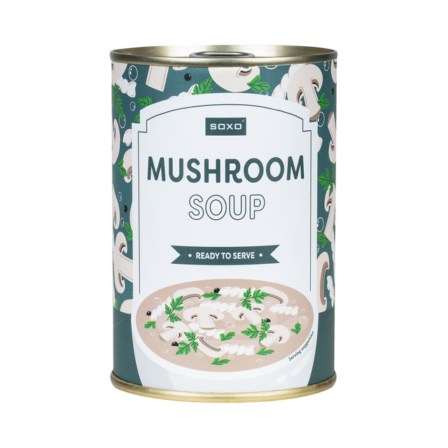 Calcetines de hombre | Sopa de champiñones SOXO GOOD STUFF para mujer en lata, alegre, colorida como regalo para Él | para ella