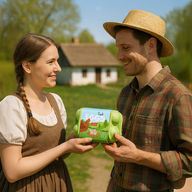 Calcetines Coloridos para Hombre SOXO Huevos de Campo - 3 Pares