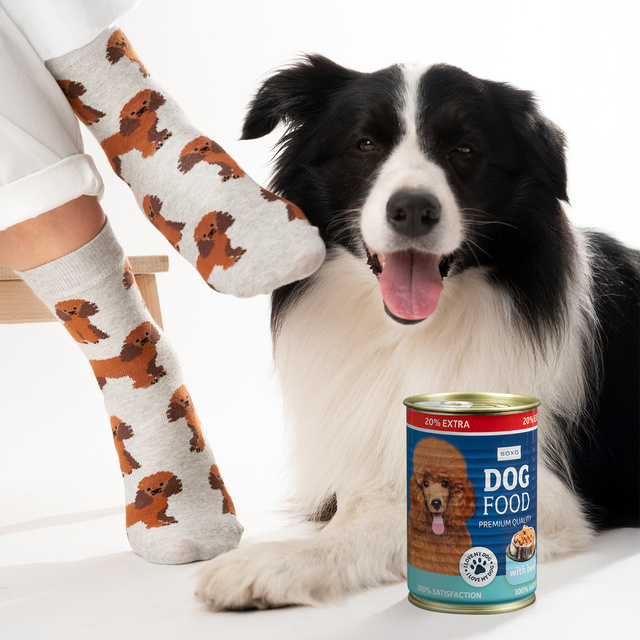 Calcetines caniche de hombre SOXO en lata 