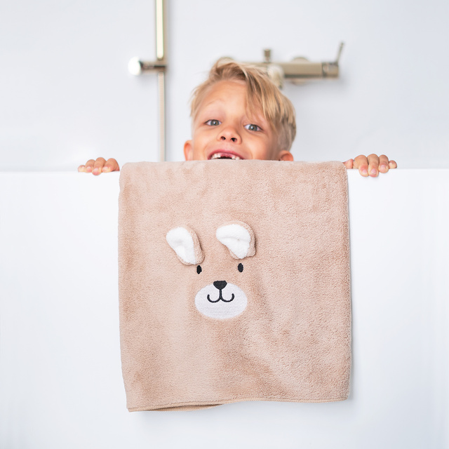 MOMO WAY toalla de baño 140x70 cm osito de peluche