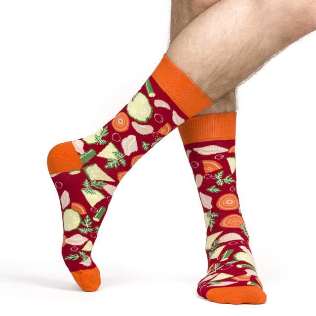 Calcetines de hombre | Sopa minestrone SOXO GOOD STUFF para mujer en lata | colorido | gracioso | idea de regalo para ella | para el unisexo
