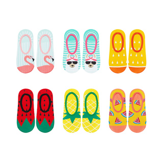 Juego de 6 calcetines de mujer Colorful SOXO, calcetines de algodón