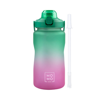 Botella de agua 1,5L verde-rosa | BPA free