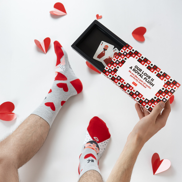 Calcetines coloridos para hombres SOXO Rey y Reina