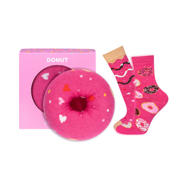 Calcetines de mujer SOXO GOOD STUFF donut en una caja