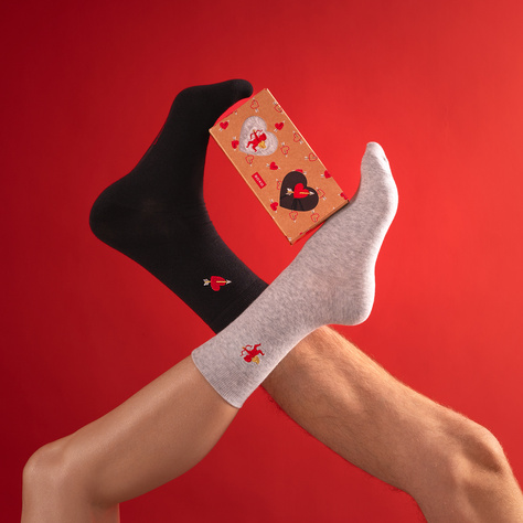 Calcetines de San Valentín para hombre Soxo en pack - 2 pares