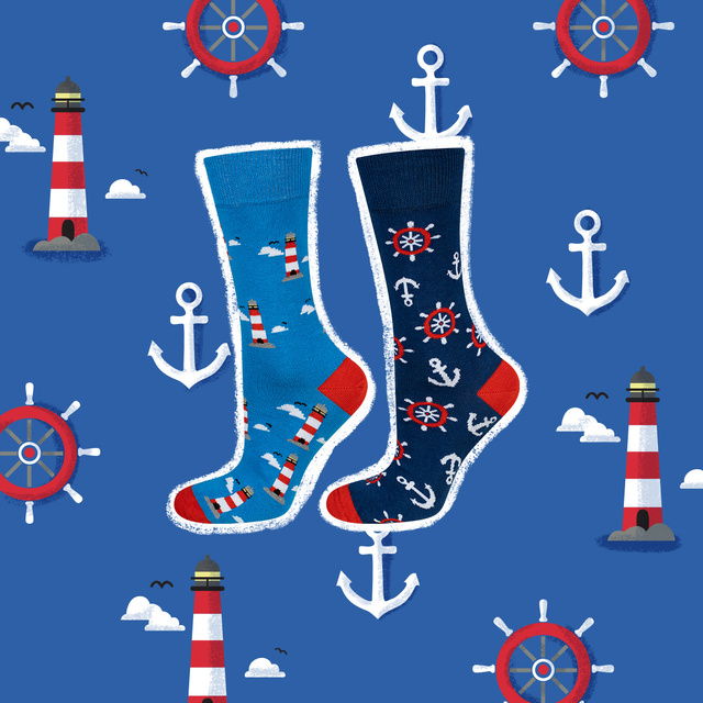 Calcetines coloridos SOXO GOOD STUFF faro hombre