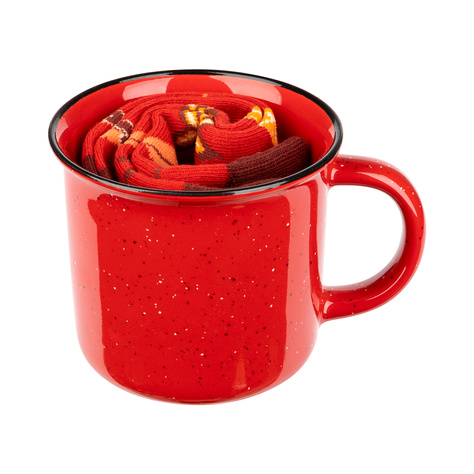Calentador de tazas navideño con calcetines de mujer SOXO