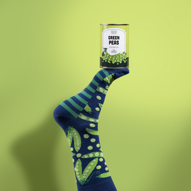 Divertidos calcetines SOXO GOOD STUFF en lata para hombre