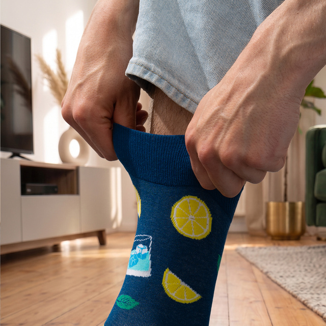 Calcetines de colores para hombre SOXO Gin in a bottle 